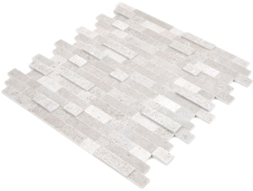 self-adhesive composite mosaic sticks natural stone gray tile backsplash kitchen wall optics MOS200-M32