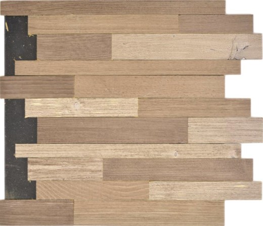 self-adhesive real wood panels composite beige brown HSC wooden wall tile backsplash kitchen splashback MOS170-PW1