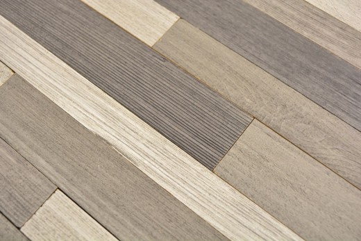 self-adhesive real wood panels composite gray beige HSC wooden wall tile backsplash kitchen splashback MOS170-PW3