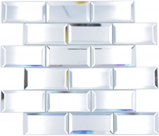 Glass mosaic mosaic tiles silver mirror mosaic tile mirror kitchen shower bathroom MOS180-03