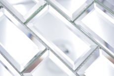Glass mosaic mosaic tiles silver mirror mosaic tile mirror kitchen shower bathroom MOS180-03