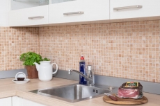 Hand pattern mosaic tile retro vintage ceramic mosaic beige brown kitchen splashback MOS18D-1412_m