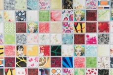 Hand-patterned colorful mosaic tile Retro Vintage POP UP Marilyn Monroe ceramic MOS18D-1605_m