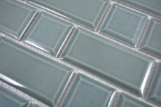 Hand sample Metro Subway mosaic tile ceramic tile backsplash kitchen wall petrol MOS26WM-0218_m