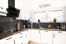 Hand sample Metro Subway mosaic tile ceramic tile backsplash kitchen black MOS26M-0303_m