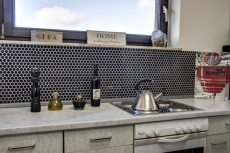 Hand pattern mosaic tile ceramic hexagon black glossy wall tile bathroom tile MOS11A-0302_m