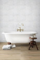 Hand-patterned mosaic tile Ceramic stone effect white tile backsplash kitchen MOS24-STSO01_m