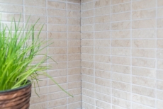 Hand-patterned mosaic tile ceramic rods stone look light beige tile backsplash kitchen MOS24-STSO45_m
