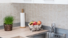 Hand-patterned mosaic tile ceramic rods stone look light beige tile backsplash kitchen MOS24-STSO45_m