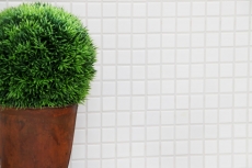 Hand pattern mosaic tile ceramic WHITE MATT wall tile backsplash kitchen bathroom shower MOS18-0111_m
