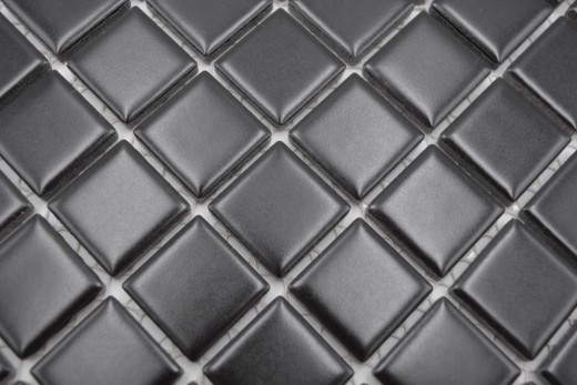Hand sample mosaic tile ceramic BLACK MATT tile backsplash wall tiles kitchen MOS18-0311_m