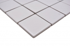 Hand pattern mosaic tile ceramic white matt tile mirror bathroom wall MOS16B-0111_m