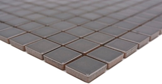 Hand-painted mosaic tile ceramic metal gray kitchen splashback BAD MOS18D-0204_m