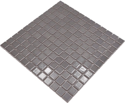 Hand-painted mosaic tile ceramic metal gray kitchen splashback BAD MOS18D-0204_m