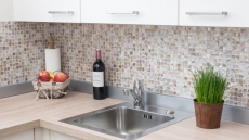 Hand pattern mosaic tile shell light beige wall tile bathroom tile MOS150-SM203_m
