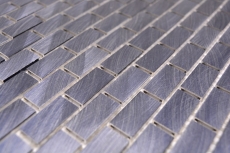 Hand pattern mosaic tile aluminum brick aluminum black tile backsplash kitchen MOS48-0304_m