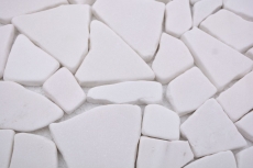 Hand sample mosaic tile marble natural stone quarry Ciot white MOS44-0102_m