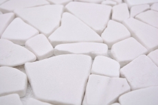 Hand sample mosaic tile marble natural stone quarry Ciot white MOS44-0102_m