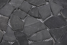 Hand-painted mosaic tile marble natural stone black quarry Ciot Neromarquina MOS44-30-120_m