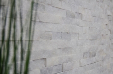 Hand-painted mosaic tile marble natural stone white Brick Splitface Ibiza Sugar Marble 3D MOS45-0204_m