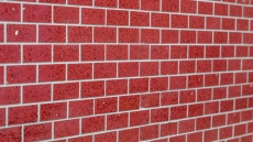 Hand-patterned mosaic tile mirror quartz composite artificial stone Brick Artificial red MOS46-ASMB4_m