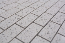 Hand-painted mosaic tile backsplash quartz composite artificial stone Brick Artifical gray MOS46-0204_m
