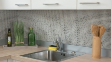 Hand-painted mosaic tile ECO Recycling GLAS Enamel cream matt glass MOS140-03C_m