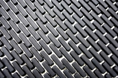 Hand-painted mosaic tile ECO Recycling GLAS Brick Enamel black matt MOS140-B21B_m