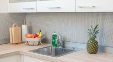 Hand-painted mosaic tile ECO Recycling GLAS Brick Enamel cream matt MOS140-B23C_m