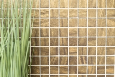 Hand sample mosaic tile ECO Recycling GLAS ECO satin gold MOS360-05_m