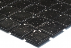 Hand sample mosaic tile glass black wall tile bathroom tile MOS50-0302_m