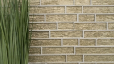 Hand-painted mosaic tile Translucent composite glass mosaic Crystal Chic gold MOS86-8CGO_m