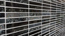 Hand-painted mosaic tile Translucent black rods Glass mosaic Crystal Night black MOS87-STNB_m