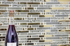 Hand-painted mosaic tile Translucent composite glass mosaic Crystal EP gold glass MOS86-0107_m