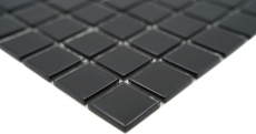 Hand-painted mosaic tile Translucent black Glass mosaic Crystal black MOS60-0304_m