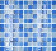 Hand-painted mosaic tile Translucent light blue Glass mosaic Crystal light blue BATH WC Kitchen WALL MOS62-0404_m