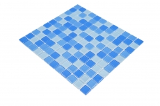 Hand-painted mosaic tile Translucent light blue Glass mosaic Crystal light blue BATH WC Kitchen WALL MOS62-0404_m
