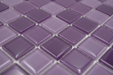 Hand-painted mosaic tile Translucent purple glass mosaic Crystal purple BATH WC Kitchen WALL MOS62-1104_m
