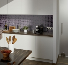Hand-painted mosaic tile Translucent purple glass mosaic Crystal purple BATH WC Kitchen WALL MOS62-1104_m