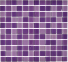 Hand-painted mosaic tile Translucent purple glass mosaic Crystal purple BATH WC Kitchen WALL MOS62-1104_m