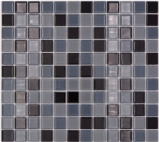 Hand-painted mosaic tile Translucent black Glass mosaic Crystal black BATH WC Kitchen WALL MOS62-0208_m