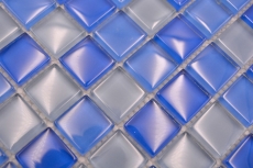 Hand-painted mosaic tile Translucent light blue Glass mosaic Crystal light blue BATH WC Kitchen WALL MOS72-0406_m