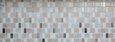 Hand-patterned mosaic tile translucent pearl combination iridescent pearl-colored MOS68-0136P_m