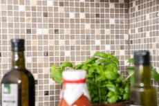 Hand-painted mosaic tile translucent stone white SILK BATHROOM WC KITCHEN WALL MOS91-0214_m