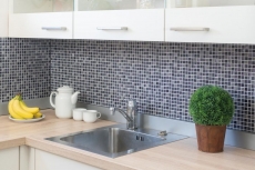 Hand pattern mosaic tile translucent purple glass mosaic Crystal Resin purple purple matt BATH WC kitchen WALL MOS92-1107_m