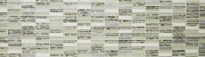 Hand-patterned mosaic tile Tile backsplash Translucent white Rectangle glass mosaic Crystal stone white MOS87-19_m