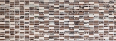Hand-painted mosaic tile Tile backsplash Translucent brown silver Rectangle Glass mosaic Crystal stone brown MOS87-SM78_m