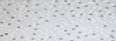 Hand-patterned mosaic tile Tile backsplash Translucent white Brick Glass mosaic Crystal stone Shell white MOS87-B01S_m