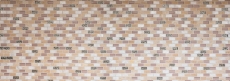 Hand-patterned mosaic tile Tile backsplash Translucent beige Brick Glass mosaic Crystal stone Shell beige MOS87-B05S_m
