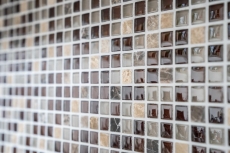 Hand-painted mosaic tile Tile backsplash Translucent brown Glass mosaic Crystal stone brown BATH WC Kitchen WALL MOS92-1304_m